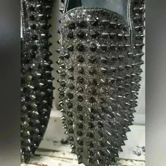 Men's size 10 JUMP  New York black studded loafers. - Picture 4 of 6